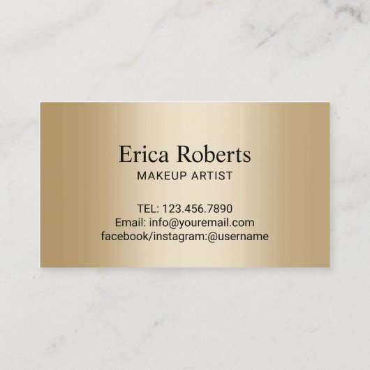 Lashes & Brows Makeup Artist Gold Salon Loyalty (Achterkant)