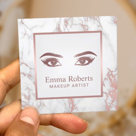 Lashes & Brows Makeup Artist Marble Appointment Afsprakenkaartje