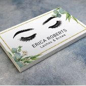 Lashes & Brows Makeup Artist Modern Foliage Visitekaartje