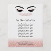 Lashes Brows Makeup Artist Roos Gold Beauty Salon Flyer (Voorkant)