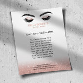 Lashes Brows Makeup Artist Roos Gold Beauty Salon Flyer