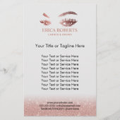 Lashes Brows Makeup Artist Roos Gold Beauty Salon Flyer (Voorkant)