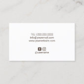 Lashes & Brows Makeup Artist Roos Gold Glitter Visitekaartje (Achterkant)