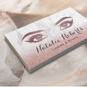 Lashes & Brows Makeup Artist Roos Gold Marble Visitekaartje