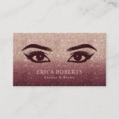 Lashes & Brows Makeup Artist Roos Gold Ombre Visitekaartje (Voorkant)