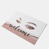 Lashes Brows Makeup Artist Roos Gold Salon Welkom Deurmat (Schuin)