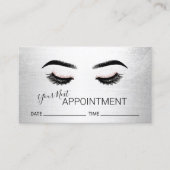 Lashes Brows Makeup Artist Salon Appointment Afsprakenkaartje (Voorkant)