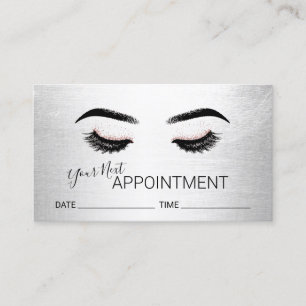 Lashes Brows Makeup Artist Salon Appointment Afsprakenkaartje