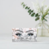 Lashes & Brows Makeup Artist Silver Beauty Salon Visitekaartje (Staand voorkant)