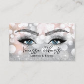 Lashes & Brows Makeup Artist Silver Beauty Salon Visitekaartje (Voorkant)