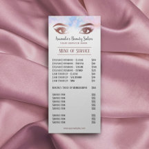 Lashes & Brows Makeup Artist Waterverf Price List