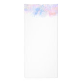 Lashes & Brows Makeup Artist Waterverf Price List Reclamekaart (Achterkant)