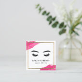 Lashes & Brows Makeup kunstenaar Modern Beauty Sal Vierkante Visitekaartje (Staand voorkant)