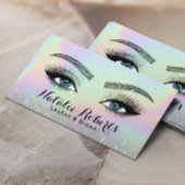 Lashes Brows Microblading Holographic Beauty Eyes Visitekaartje