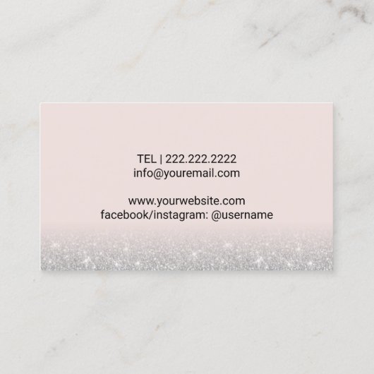 Lashes & Brows Microblading Trendy Cream & Grey Visitekaartje (Achterkant)