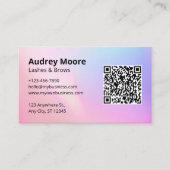 Lashes Brows Professionele Lash Tech Visitekaartje (Voorkant)