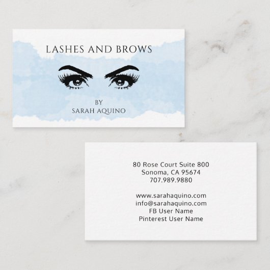 Lashes Brows Specialist Visitekaartje (Voorkant / Achterkant)