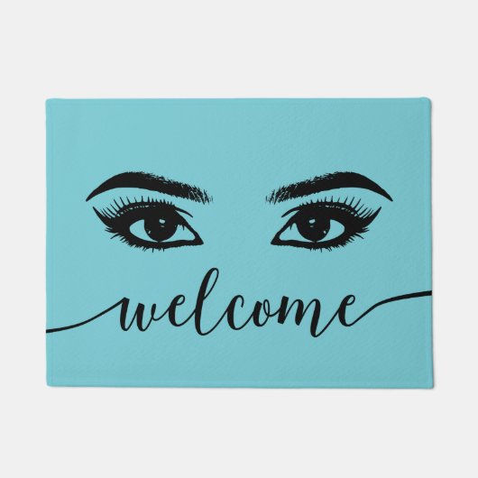 Lashes & Brows Turquoise Beauty Salon Welkom Deurmat (Voorkant)