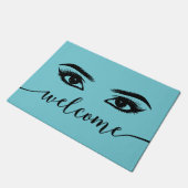 Lashes & Brows Turquoise Beauty Salon Welkom Deurmat (Schuin)