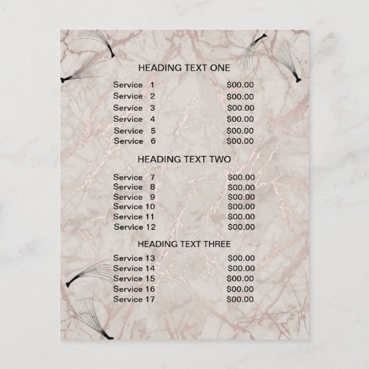 Lashes business personalized flyer (Achterkant)