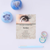 Lashes business personalized flyer (Enkel)