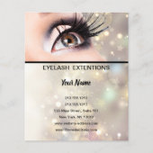 Lashes business personalized flyer (Voorkant)