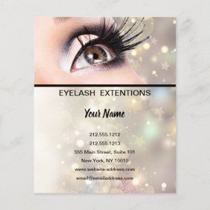 Lashes business personalized flyer