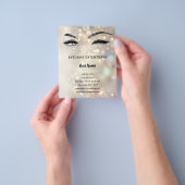 Lashes business personalized flyer (Hand)