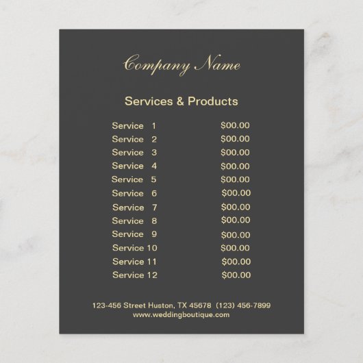 Lashes business personalized flyer (Achterkant)