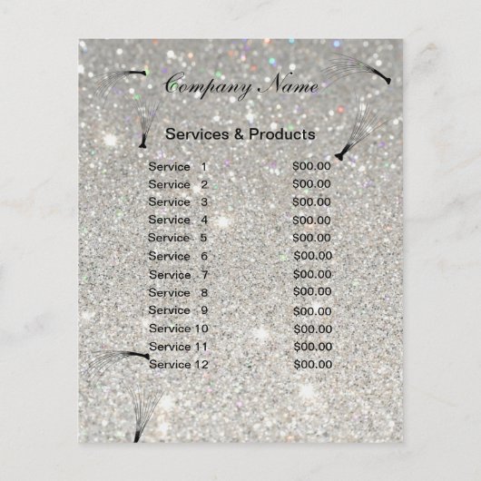 Lashes business personalized flyer (Achterkant)