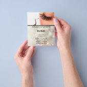 Lashes business personalized flyer (Hand)