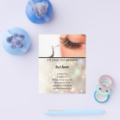 Lashes business personalized flyer (Enkel)