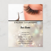 Lashes business personalized flyer (Voorkant)