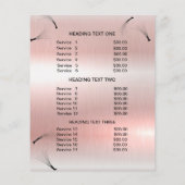Lashes business personalized flyer (Achterkant)