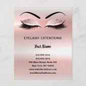 Lashes business personalized flyer (Voorkant)