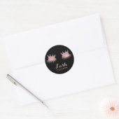 Lashes Cleaner Roos Gold Crown Eyelash Diva Ronde Sticker (Envelop)
