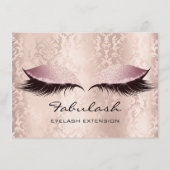 Lashes Damask roze Makeup Artist Certificate Gift (Achterkant)