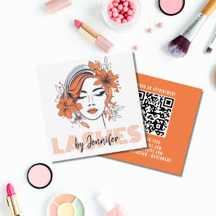 Lashes door de professionele moderne QR-code Lash Vierkante Visitekaartje