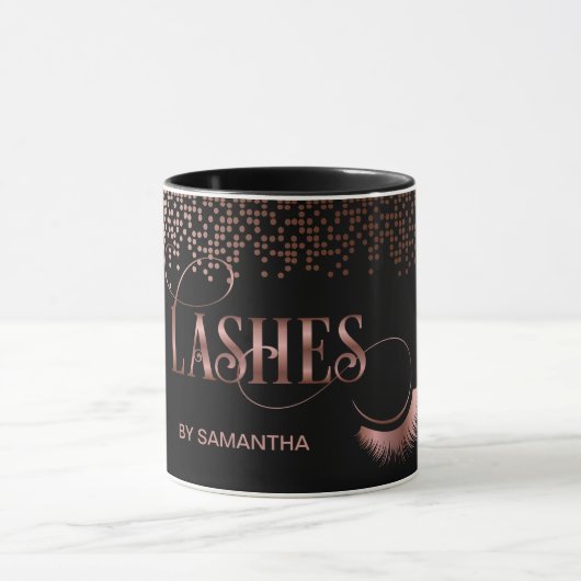 Lashes Dripping Roos Gold Typography Make-up Artis Mok (Midden)