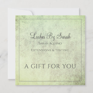 Lashes en Beauty Services Textured Sage Green