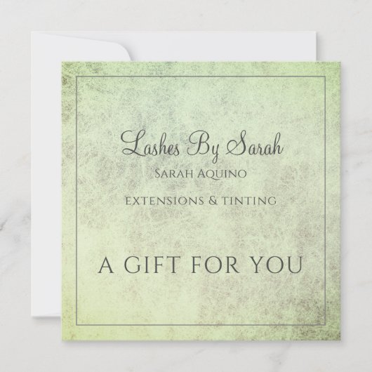 Lashes en Beauty Services Textured Sage Green (Voorkant)