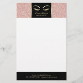 Lashes en Brow Makeup Artist Roos Gold Beauty Salo Briefpapier (Voorkant)