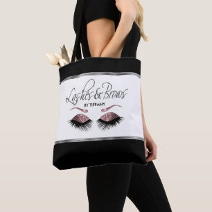 Lashes en Brows - Dusty Roos Gold Tote Bag