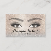 Lashes en Brows Microblading Salon Luxury Gold Visitekaartje (Voorkant)