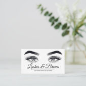 Lashes en Brows Salon Visitekaartje (Staand voorkant)