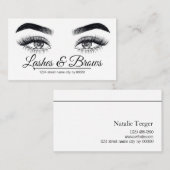 Lashes en Brows Salon Visitekaartje (Voorkant / Achterkant)