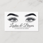 Lashes en Brows Salon Visitekaartje (Voorkant)