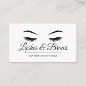 Lashes en Brows Salon Visitekaartje (Voorkant)