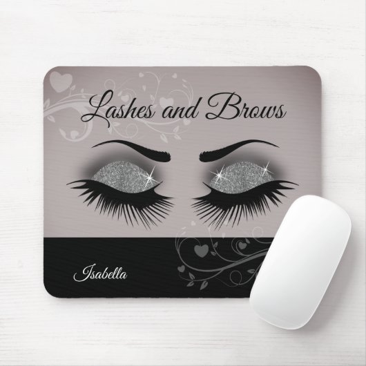 Lashes en Brows - Smokey Grey Muismat (Met muis)