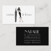 Lashes en Brows Visitekaartje (Voorkant / Achterkant)